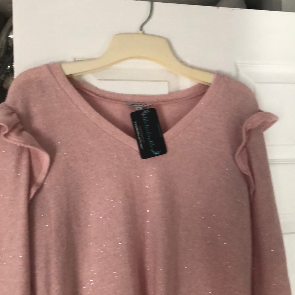 Pink sparkle sweater